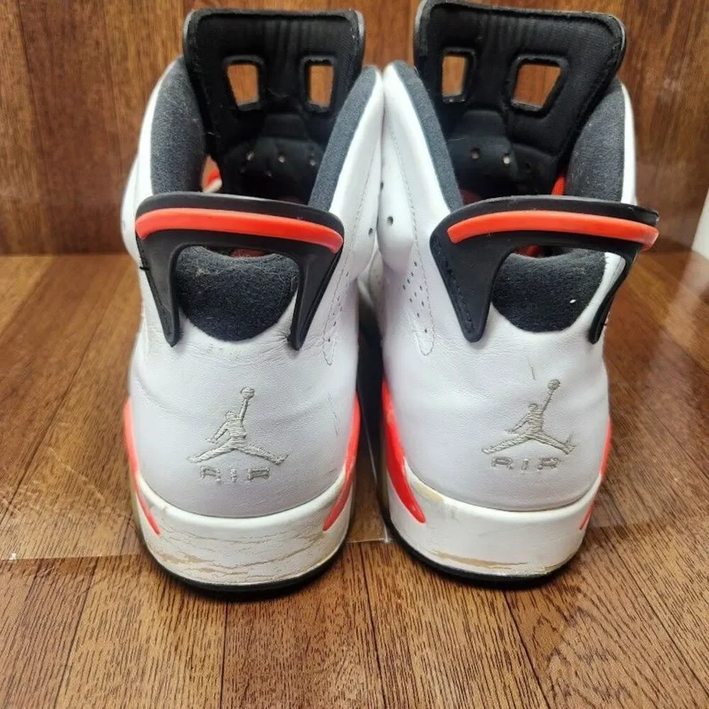 Air Jordan Retro High Top Sneakers Men’s Size 12 White Infrared 2013 Release